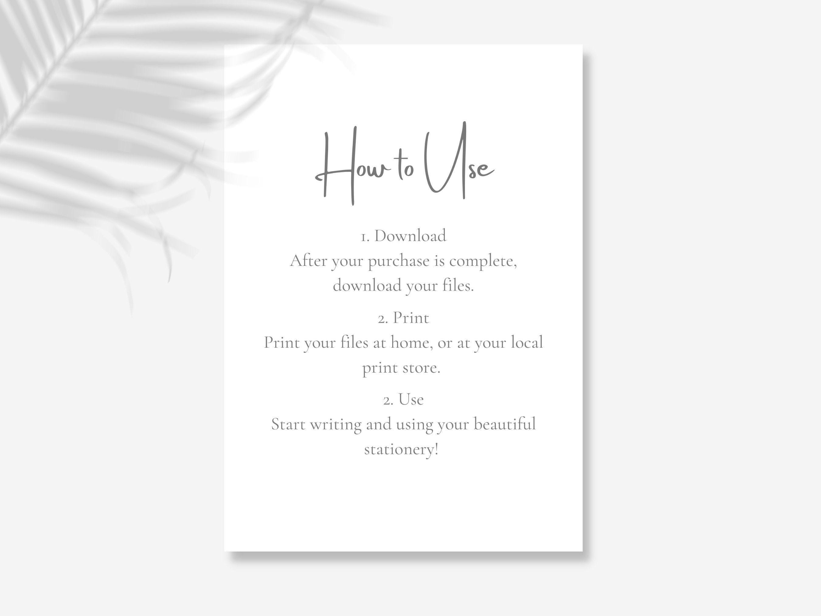 Modern My Notes Printable Stationery Digital Notes Modern Stationary ...