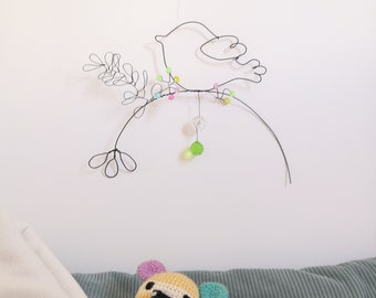 Mobile ou decoration murale pour chambre d'enfant ou bébé, cadeau de naissance