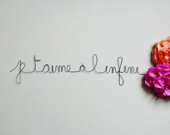 Citation Fil De Fer Etsy