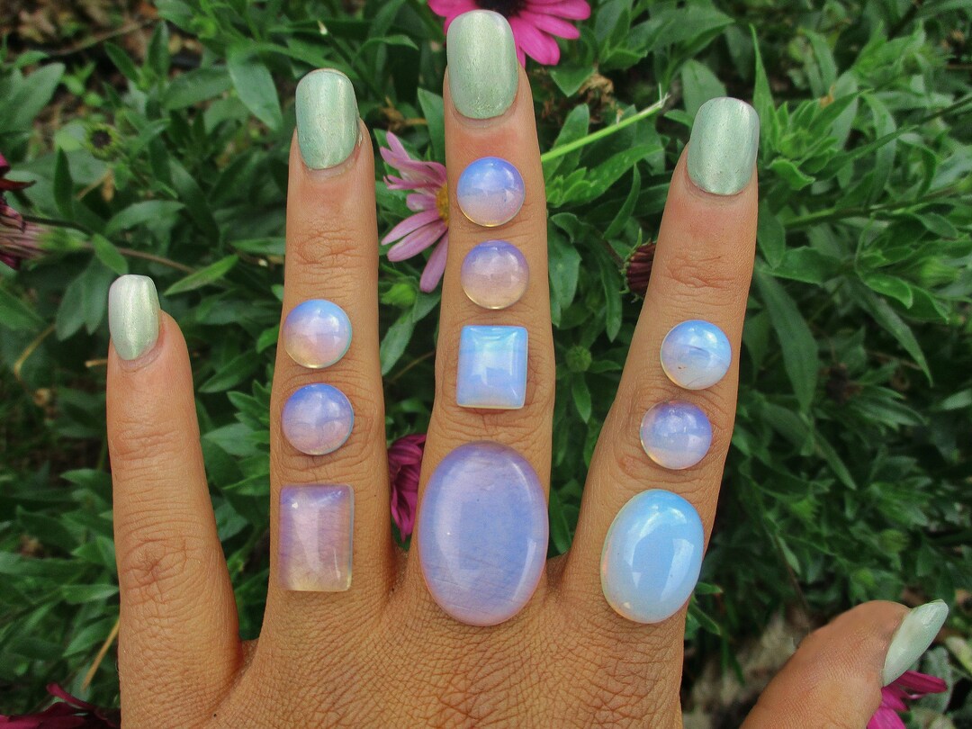 Opalite inlay ring on Sterling Silver