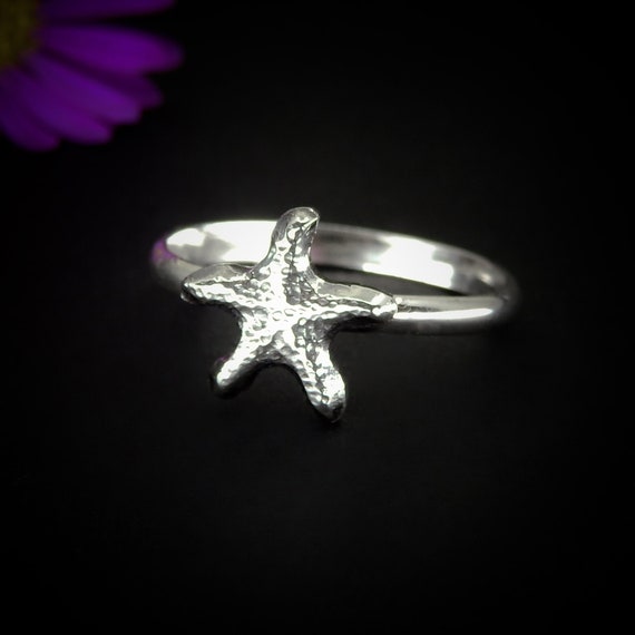 Sea Star Sterling Silver Starfish Ring Sea Star Sterling Silver Starfish Ring