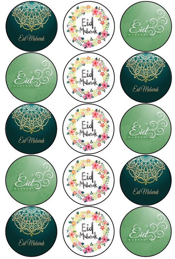 15 Ramadan edible cupcake toppers PRECUT 2 sizes 8 choices 1