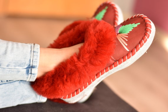 mens sheepskin slippers sale