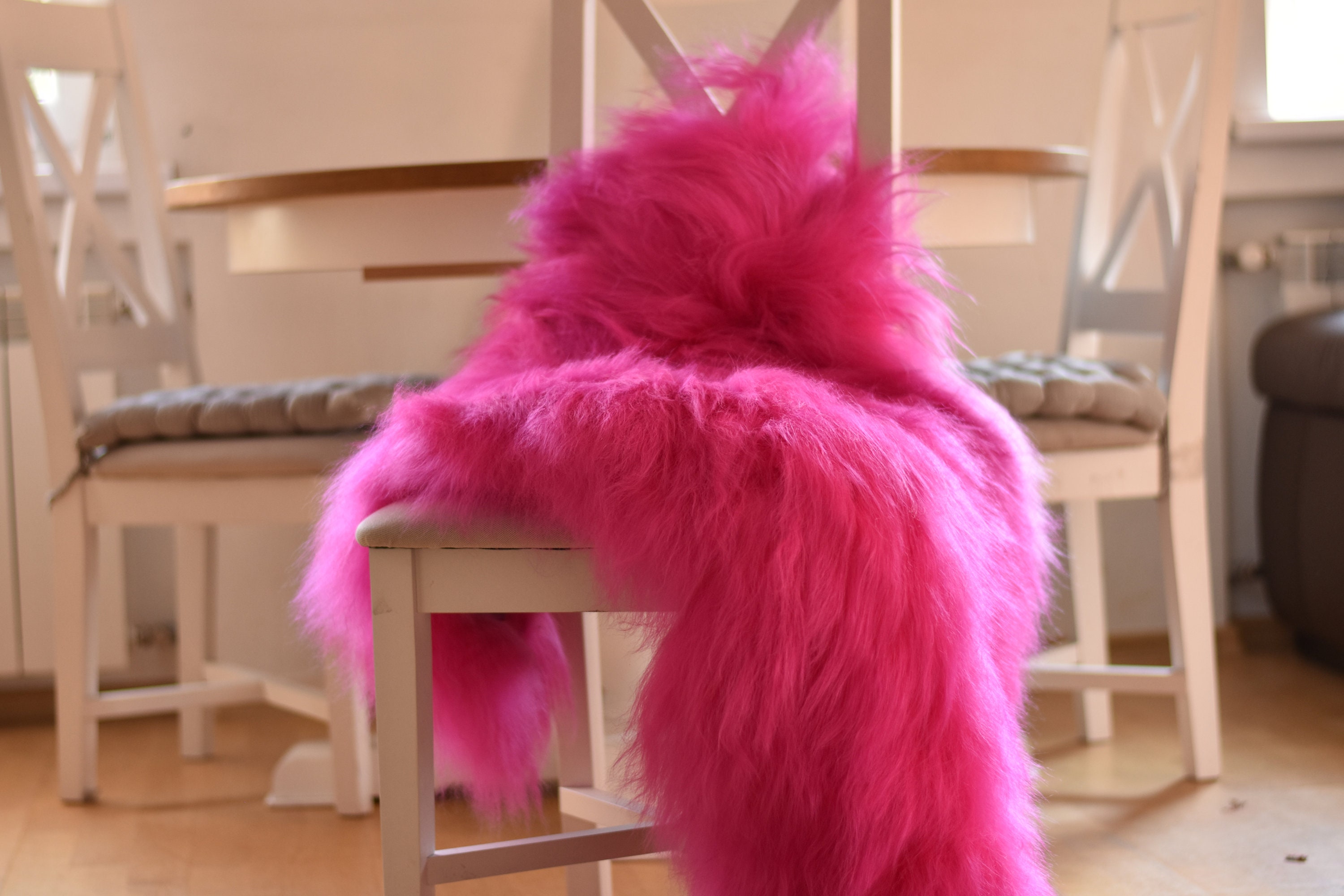 Sheepskin Pink Throw Large Sheepskin Genuine Leather Etsy