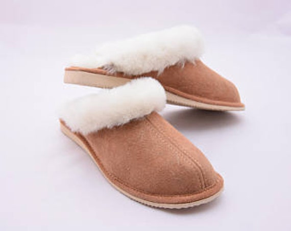 lambskin house shoes