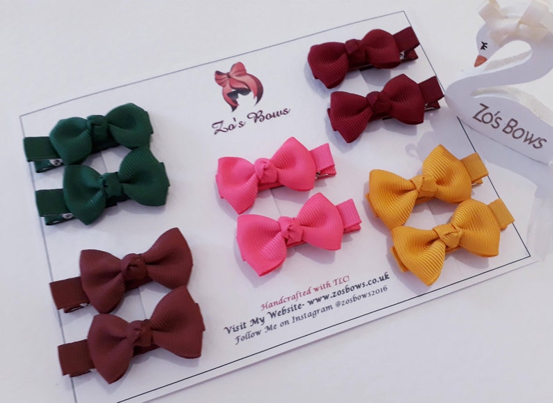 Pink Girl Hair Accessories Set 6 Bobbles 2 Hair Clip 1 Headband Party bag ideas