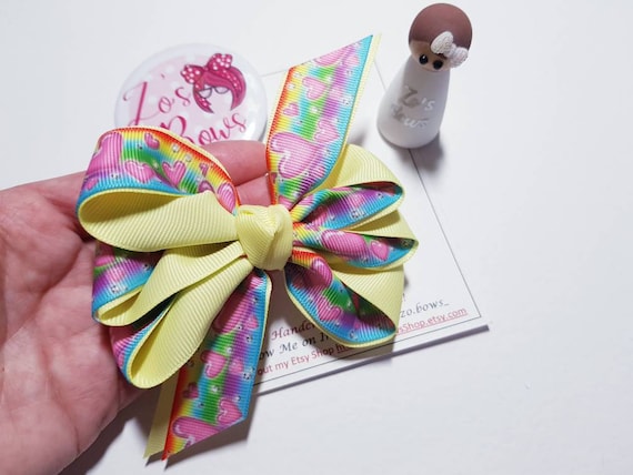 20 Good Girl Baby 3.5/" Butterfly Fairy Wing Hair Bow Clip Grosgrain Ribbon