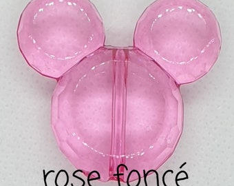 Perle mickey/minnie acrylique