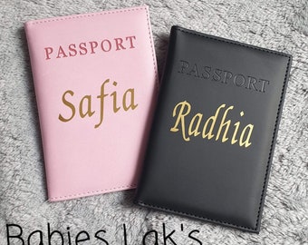 personalized passport cover