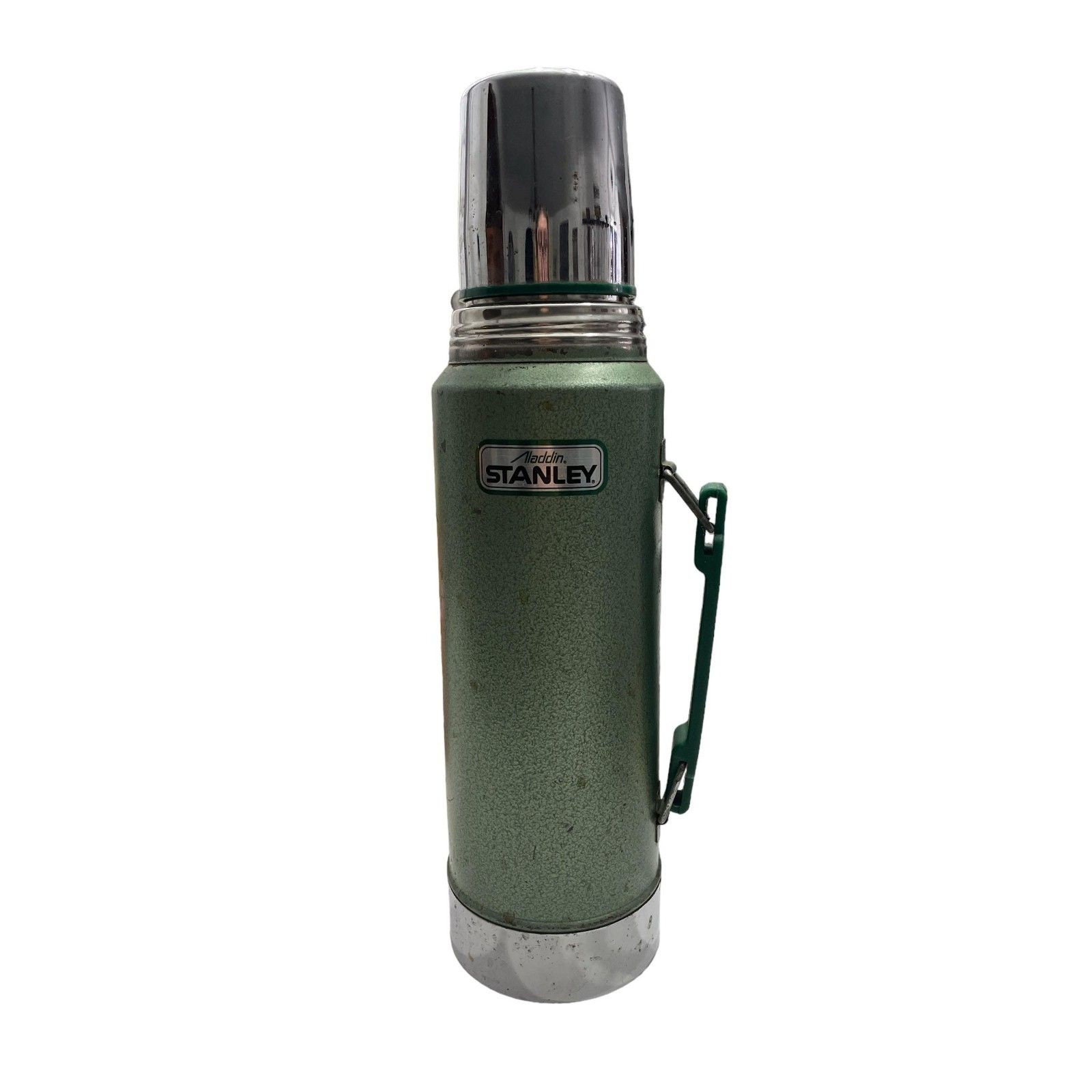 Thermos, Aladdin / Stanley Wide Mouth, Hammertone Green, Vintage 1995 –  Antigo Trunk