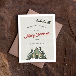 Set di cartoline di buon Natale, biglietti di auguri vintage, biglietti d'auguri di classe, cartoline di Natale semplici, set di biglietti d'auguri, cartoline di Natale