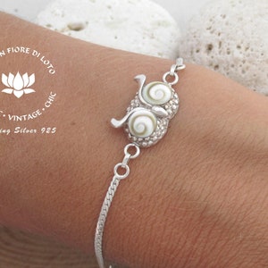 Cadeau voor Uil Liefhebbers Zilveren Uil Sieraden Sieraden Armbanden Bangles Uil Thema Cadeau Uil Bangle Armband 
