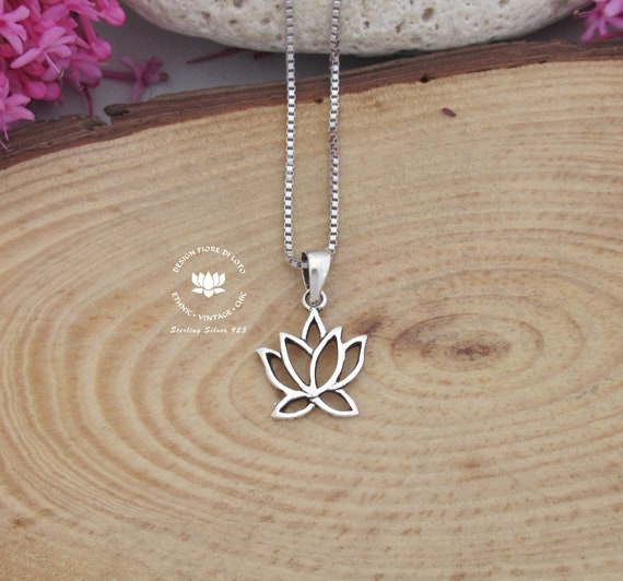Sterling Silver Small Lotus Flower 