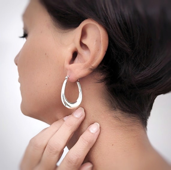 Roxi Orecchini in argento sterling 925 per donna/uomo Piccoli orecchini a cerchio Orecchio Osso aros Piccolo orecchio Anello al naso Ragazza aretes orecchio cerchi A30  36