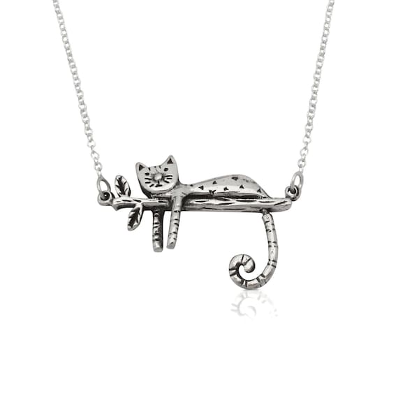 Cat with Moving Tail Charm Sterling Silver Cat with Moving Tail Charm Sterling Silver