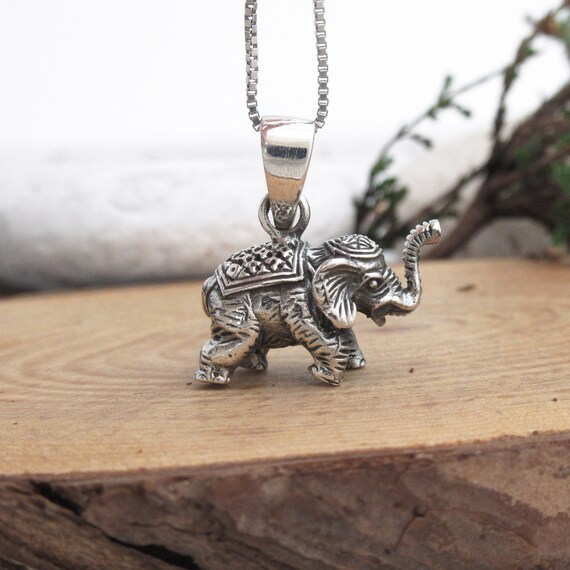 Sterling Silver Dainty Elephant 