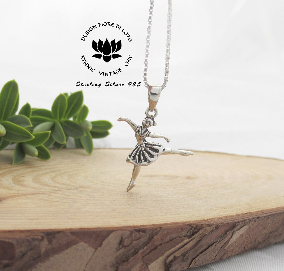 Collar De Bailarina Con Colgante De Cristal - Regalo Para Niñas Y Mujeres, Cadena De 50 Cm, Diseño Elegante
