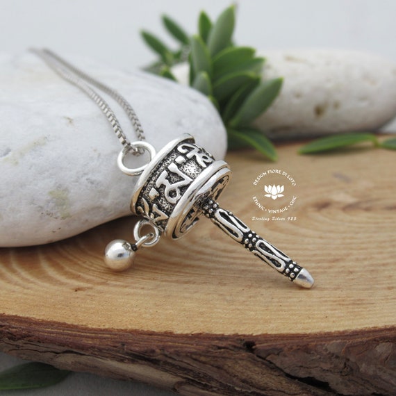 Tibetan Prayer Wheel Pendant Tibetan Prayer Wheel Pendant