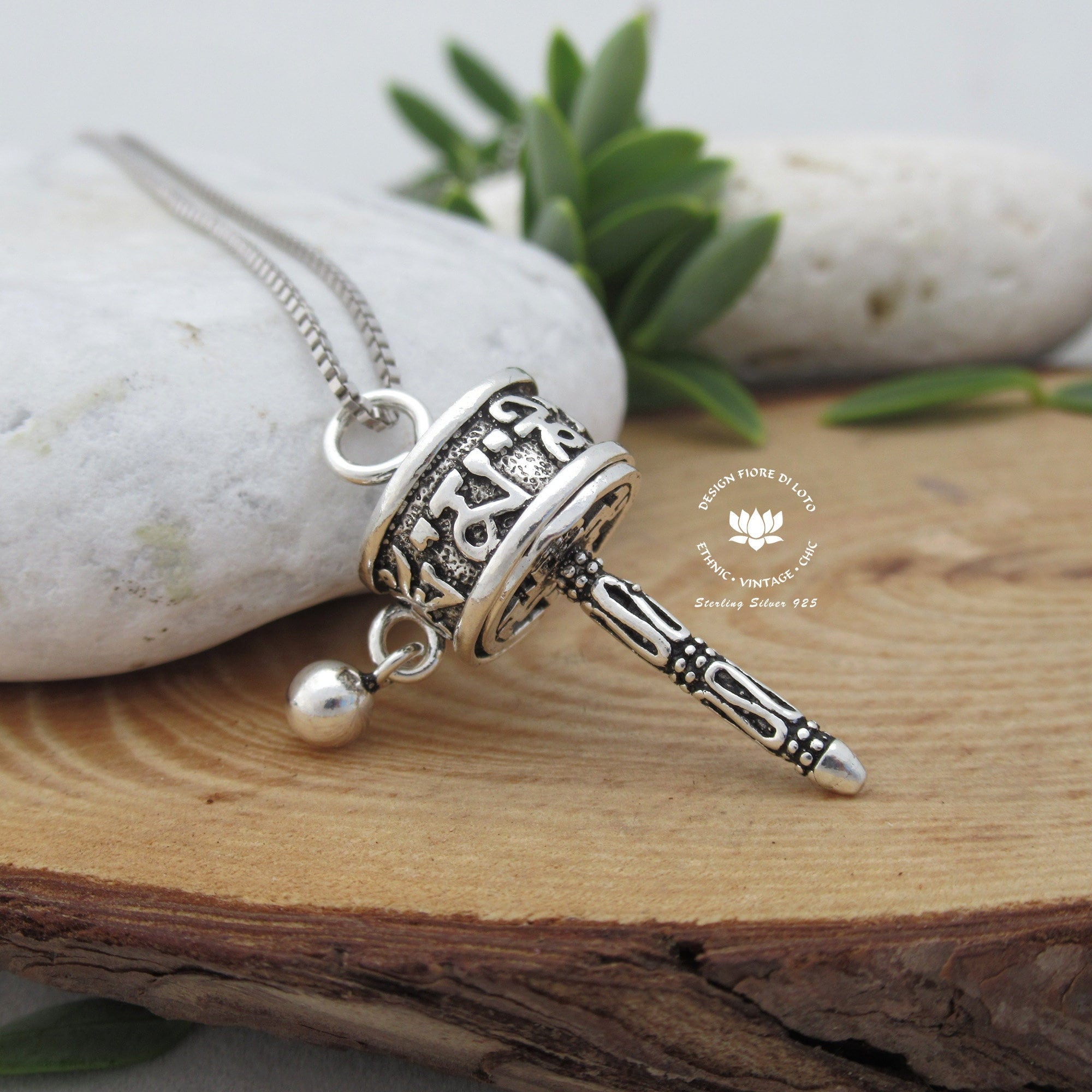 Tibetan Prayer Wheel Pendant Tibetan Prayer Wheel Pendant
