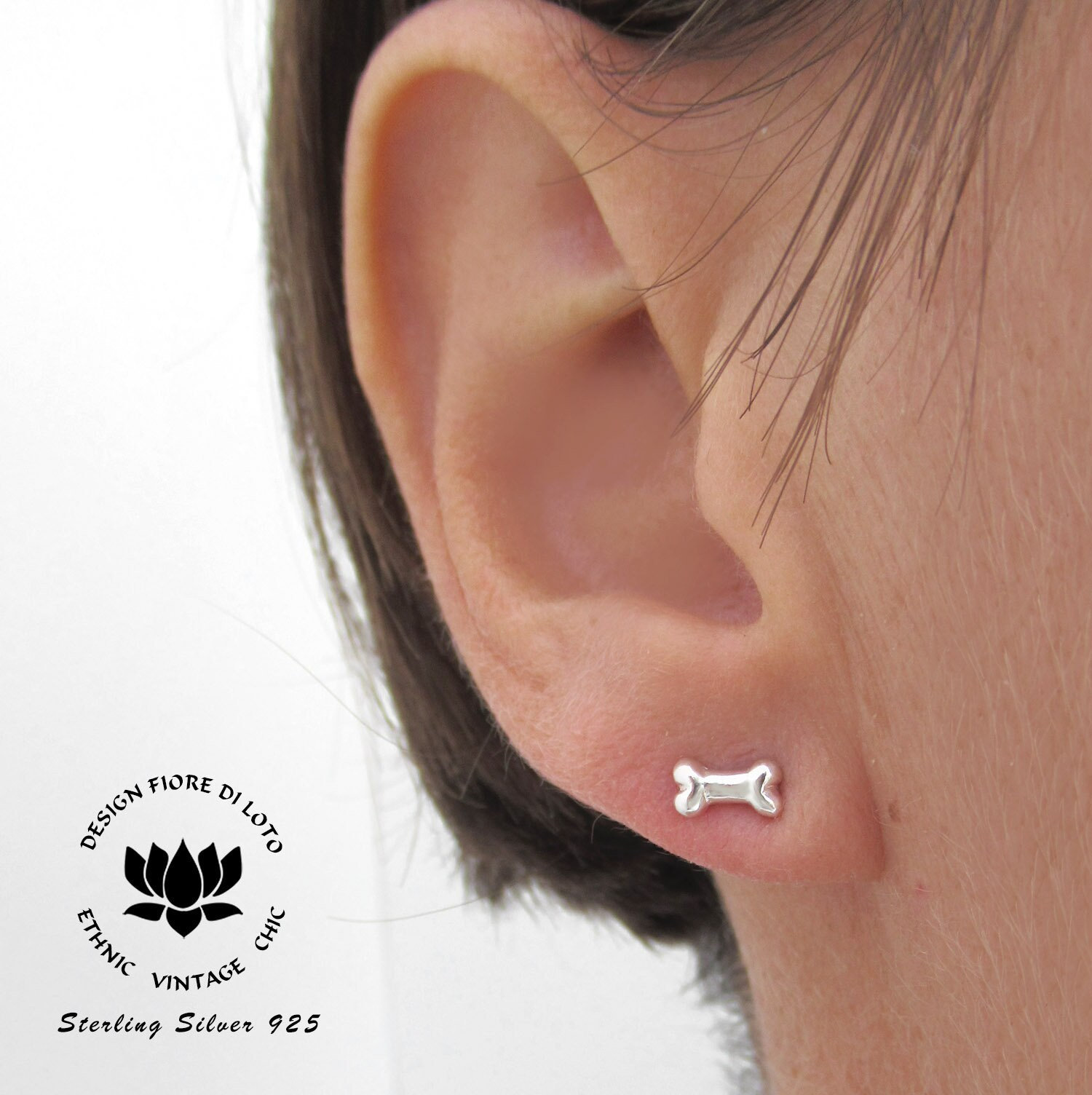 dog bone earrings