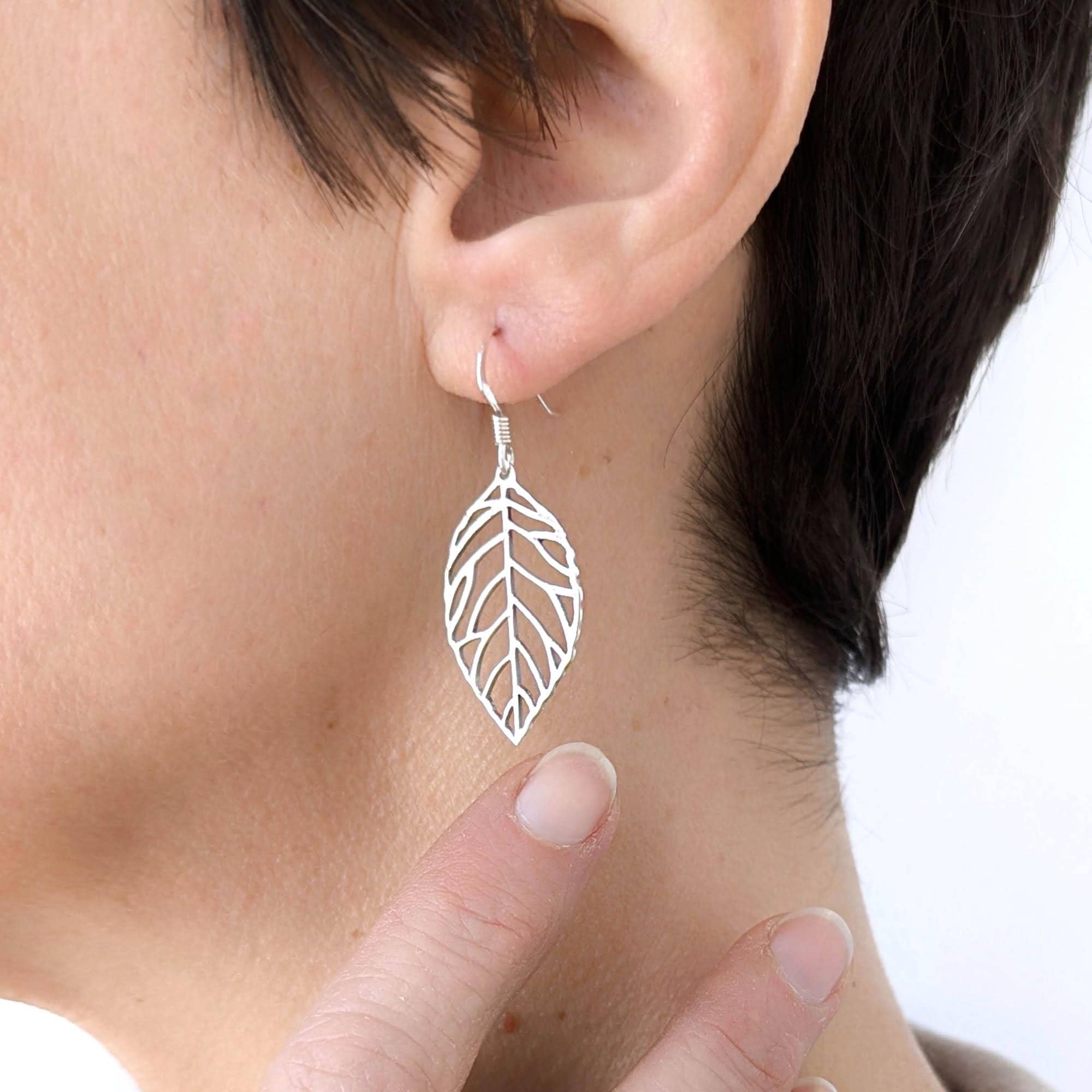 Elli Earcuff da infilare con catena in Argento Sterling 925 di tendenza