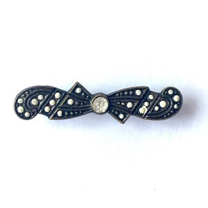 Art Deco Rhinestone Brooch, Small Sparkling Pin Brooch For Her 1930s Brooch, Vintage Lapel Pin Jewelry Gift For Her Stocking Stuffer
