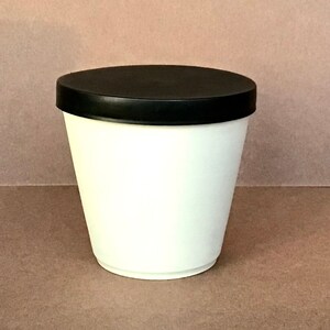 Pot à moutarde vintage en grès : pot à moutarde en céramique non émaillée avec couvercle