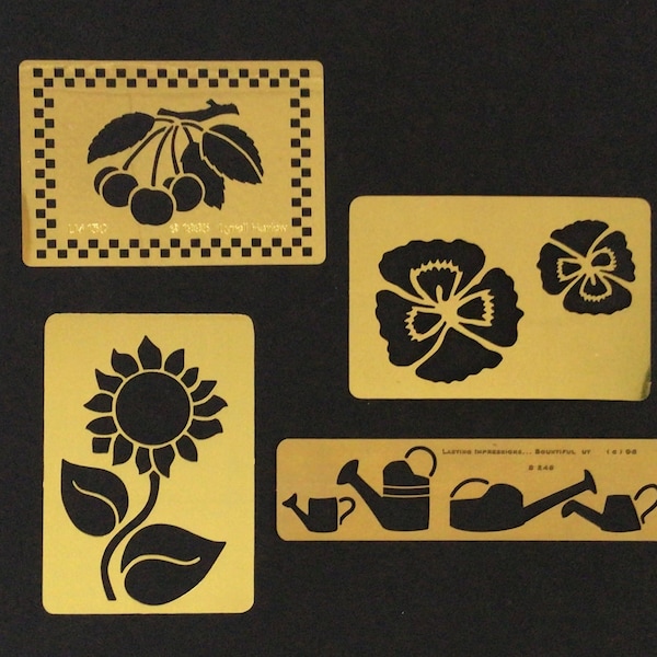 Brass Embossing Stencils Etsy