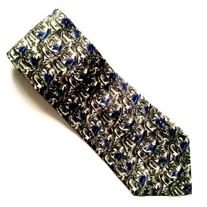 Vintage Jerry Garcia Silk Tie: &#39;In the Park&#39; Abstract Design