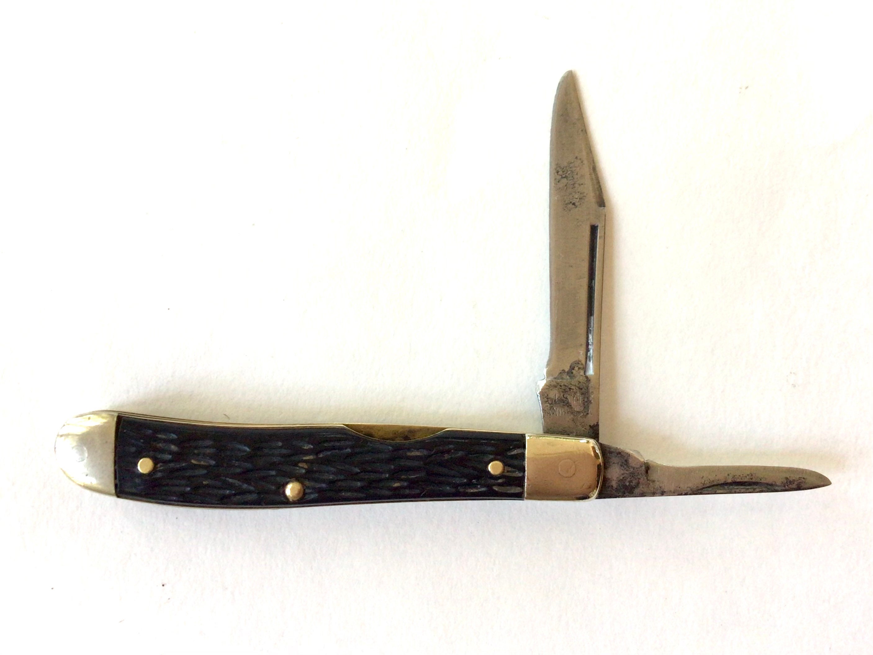 Vintage Ulster Pocket Knife USA Two Blade Folding Knife Etsy