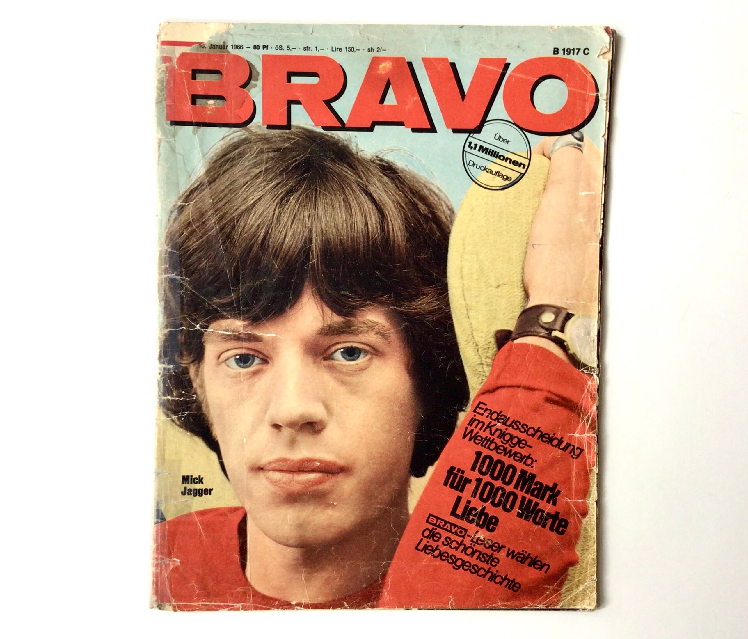 Vintage BRAVO Magazine, 03/1966 Mick Jagger, the Beatles
