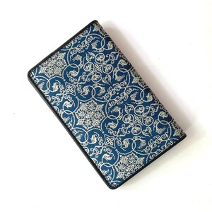Japanischer Kartenhalter, Kartenhalter Gestickter Brokatstoff Brieftasche Billet für Geldbörse, kleine Reisebrieftasche für Visitenkarten, Bargeldhalter