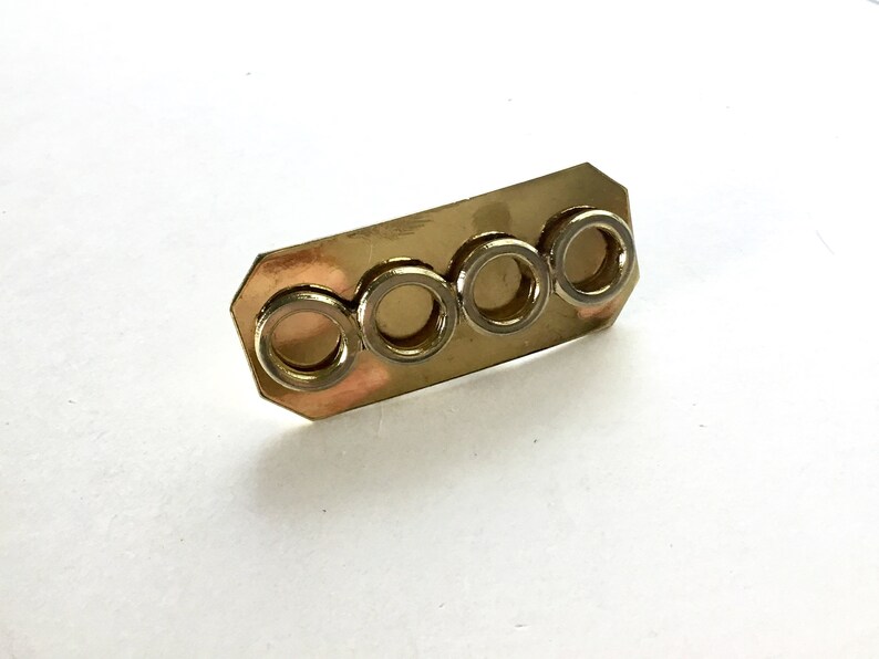 Vintage Metal Buckle Connector Component Metal Stamping Buckle Craft Embellishment Leather Working Metal Clamp Stamping Embellishment