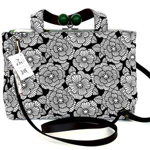 Gobelin Handtasche: Japanische Stoff Geldbörse mit verstellbarem Riemen