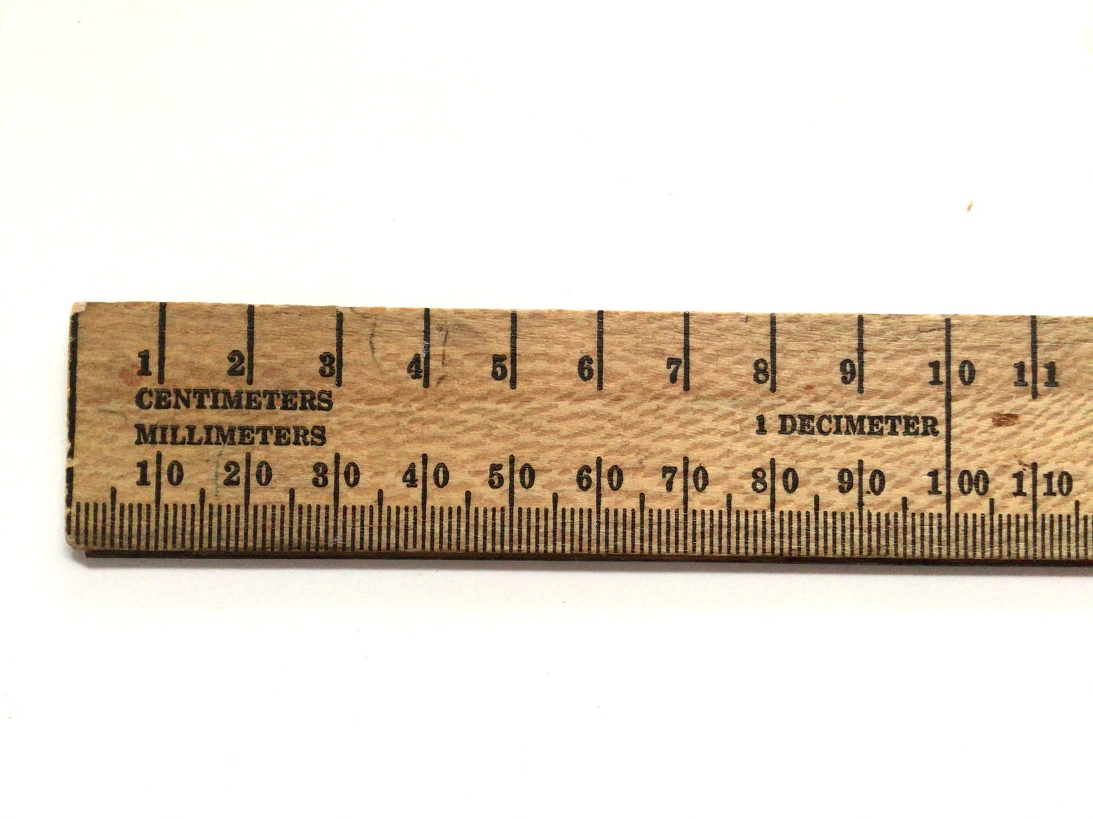 Vintage Wooden Ruler Westcott Made in USA Two Sided Wood Etsy