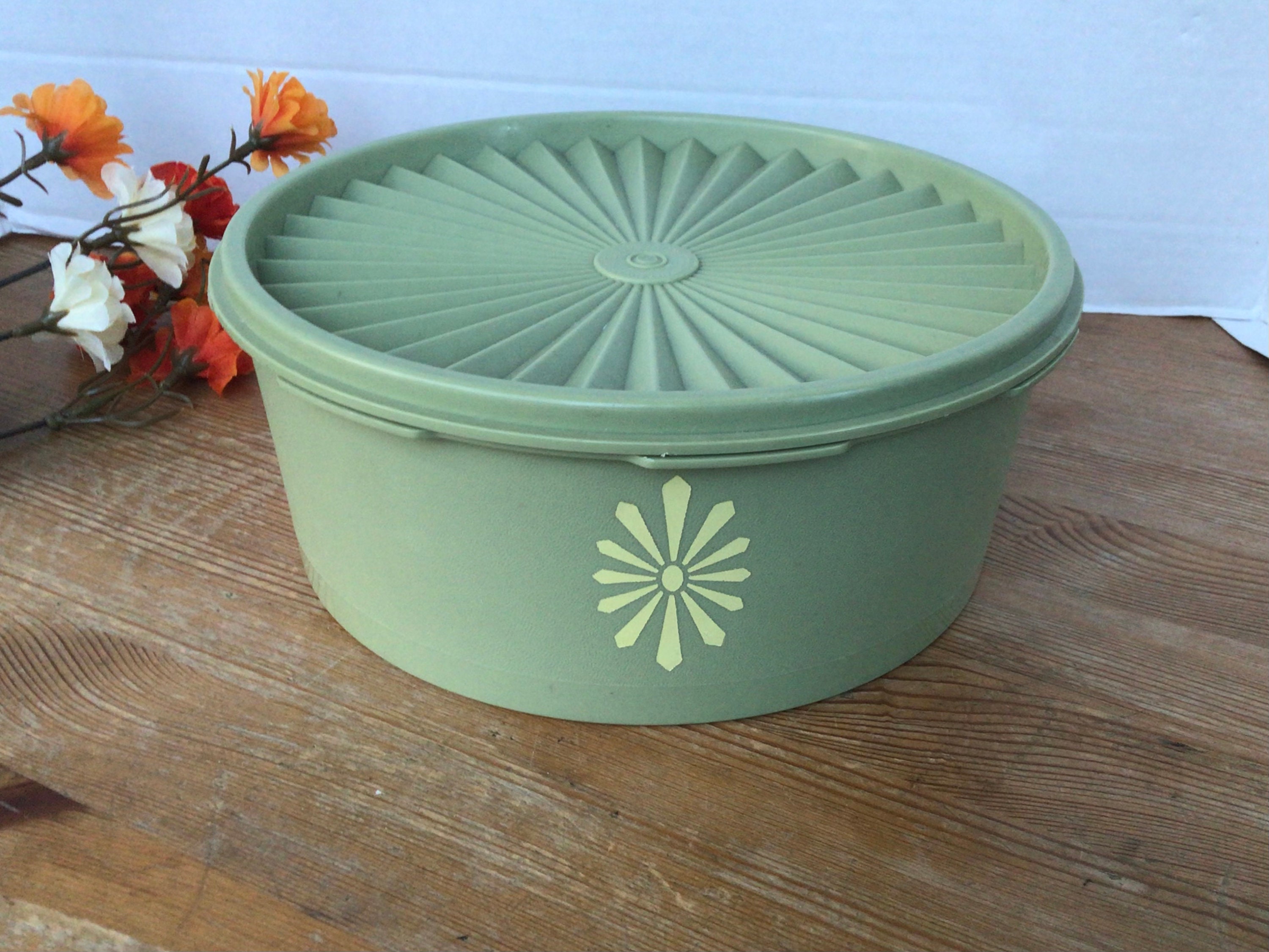 Vintage Tupperware Box With Lid 12043 Tupperware Storage Etsy