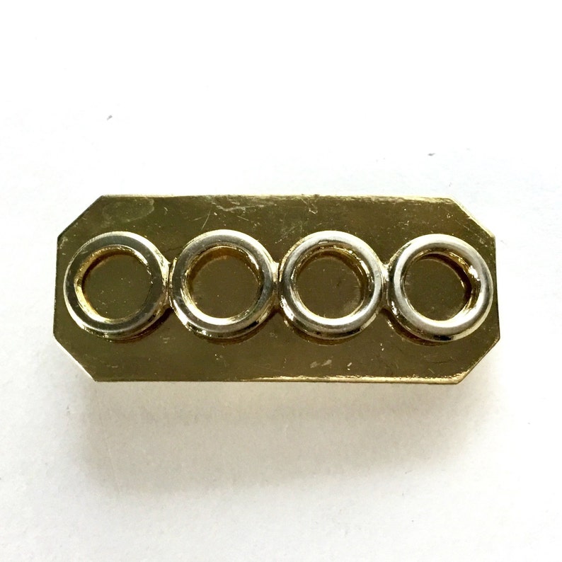 Vintage Metal Buckle Connector Component Metal Stamping Buckle Craft Embellishment Leather Working Metal Clamp Stamping Embellishment