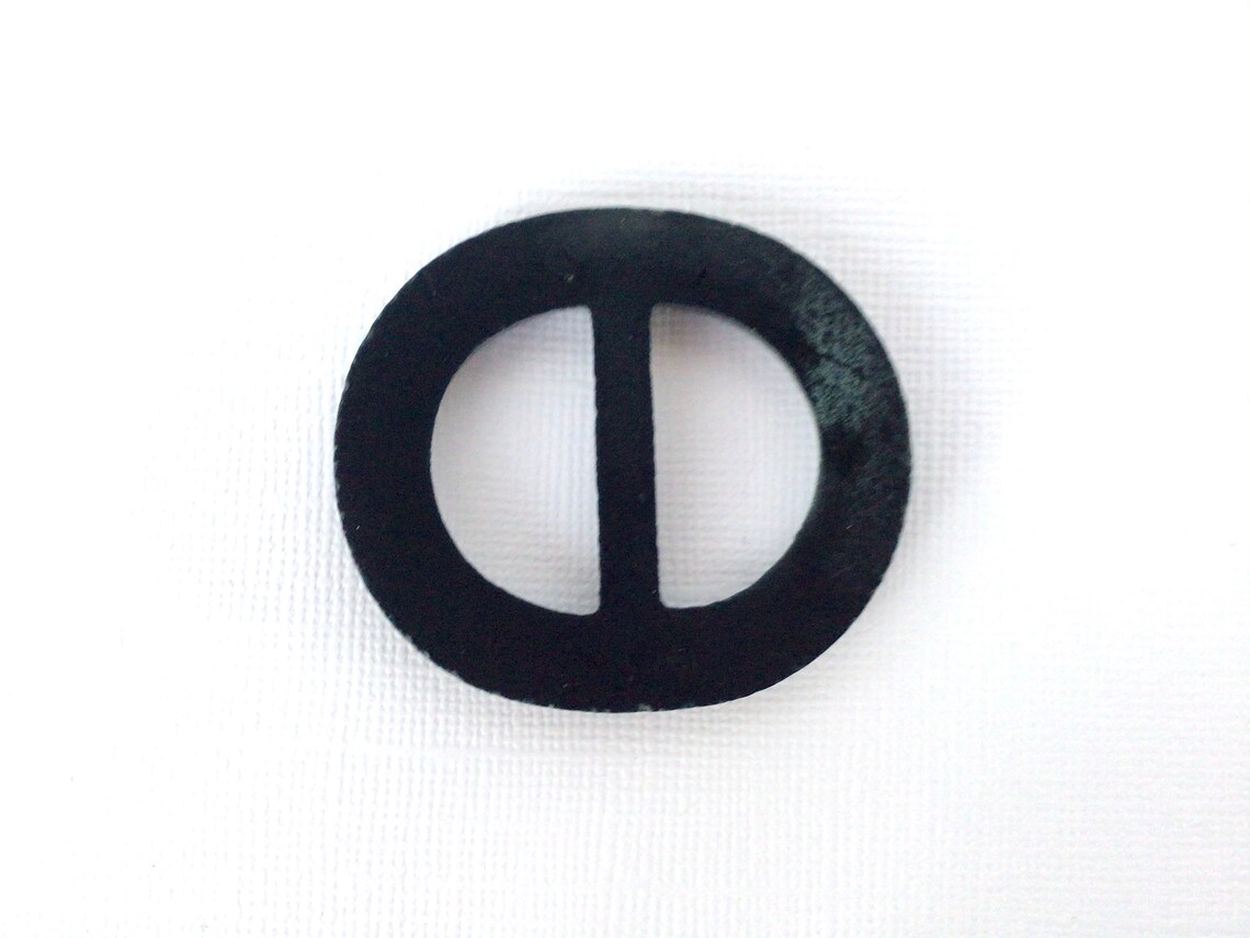 Small Black Buckle Slide Round Belt Buckle 2 Retro Belt Etsy