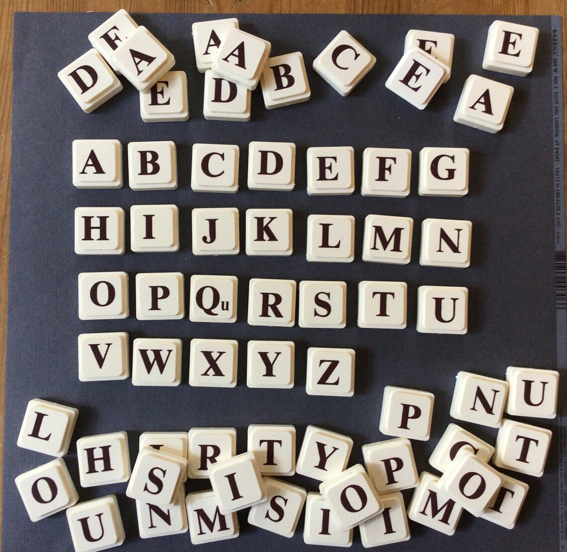 64 Alphabet Tiles Scrabble Letter Tiles Stackable Game Etsy