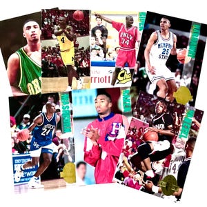 Ensemble de cartes de basket-ball Classic Four Sport édition or 1993, collection de 7 cartes à collectionner, cartes de basket-ball vintage cartes de score de recrue