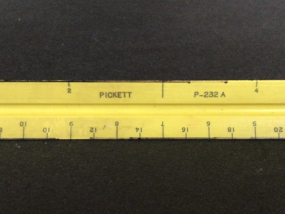 Vintage Picket Triangular 3-sided Architect Ruler P-232 A - Etsy