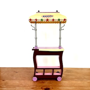 Vintage Mattel My Scene Barbie Accessories Cart, Vintage Barbie Doll House Accessories, 2004 Barbie Toys Dolls Collecting, Toy Clothes Cart