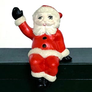 Vintage Santa Shelf Sitter, Small Ceramic Santa Claus Christmas Santa Decor Santa Claus Figurine Vintage Holiday Decor Cute Santa For Kids