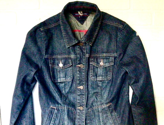 Vintage Hilfiger Jean Jacket L Vintage Jean for - Etsy Israel