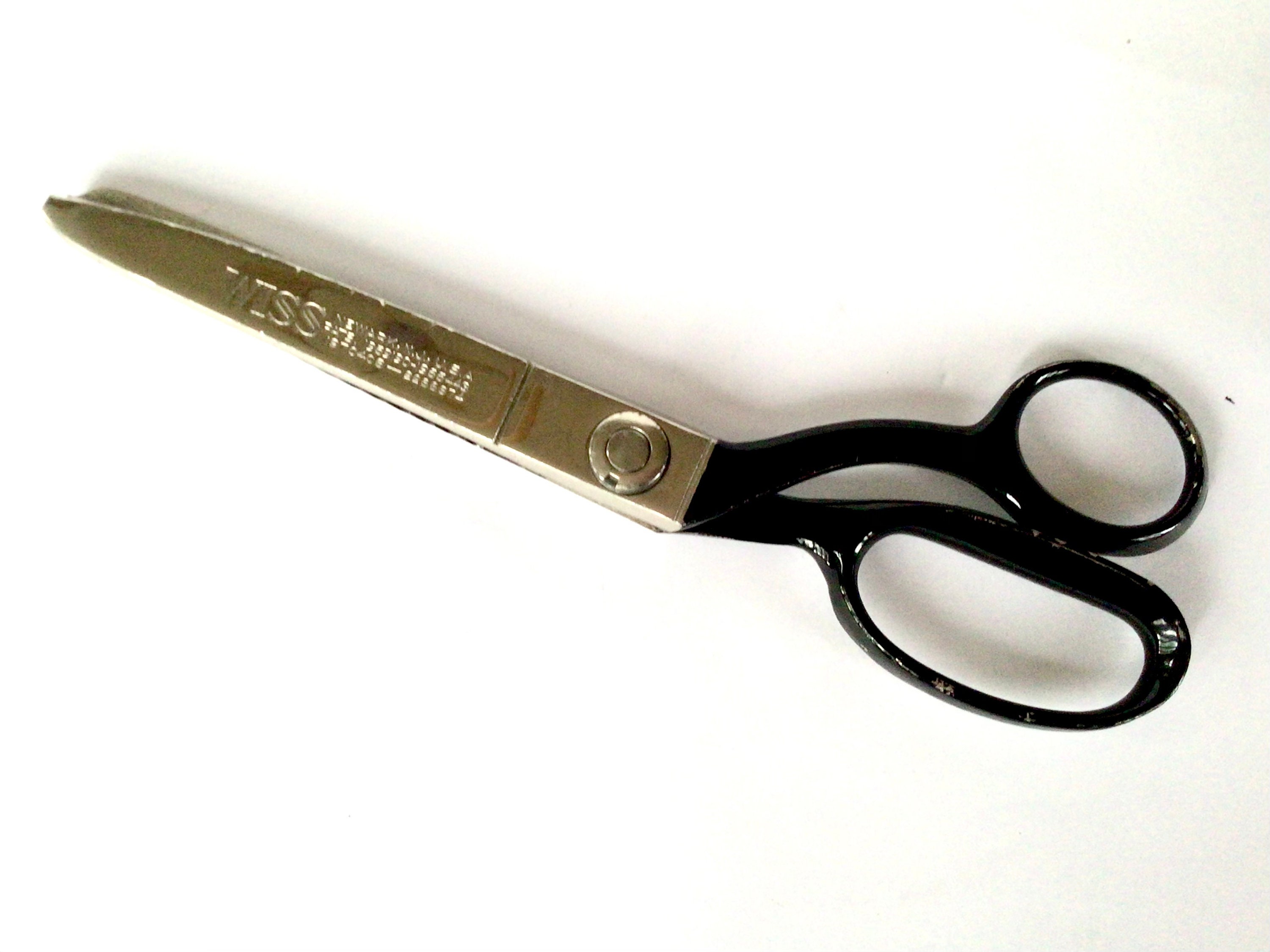 Vintage Wiss CB9 All Metal Steel Pinking Shears Tailor Fabric Sewing  Scissors 9