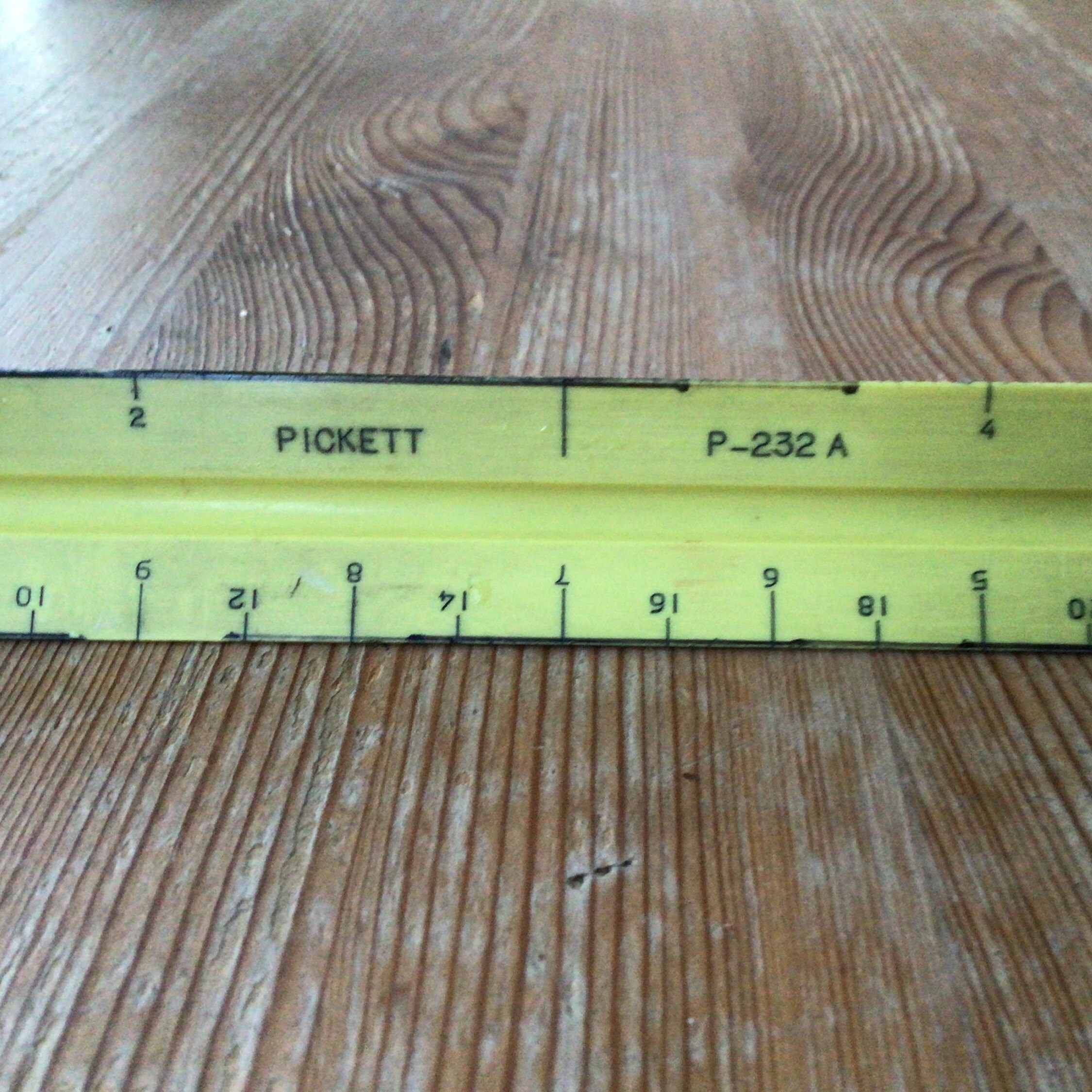 Vintage Picket Triangular 3-Sided Architect Ruler P-232 A | Etsy