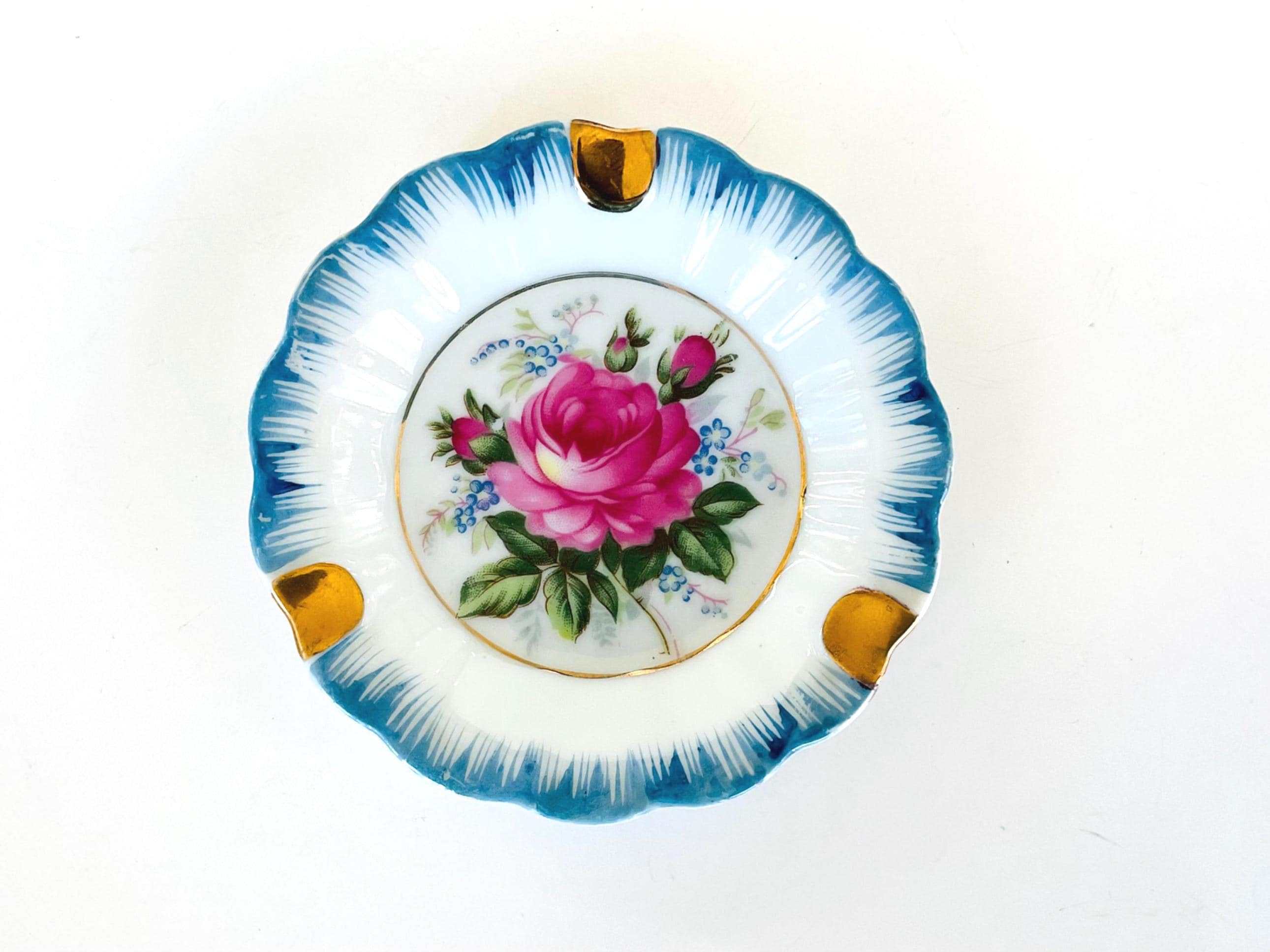 Vintage Floral Japan Ashtray - Etsy