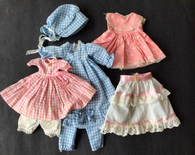 Vintage Doll Dress Set, Doll Clothes, Pink Alexanderkins Meg Doll