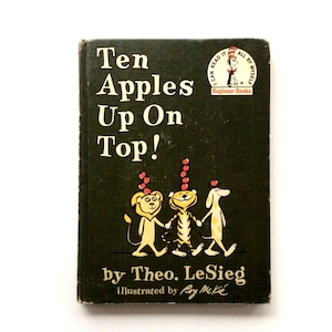 Zehn Äpfel obenauf! Von Theo. LeSieg, 1961 Edition Dr. Seuss. Beginner Book Club Ed. Vintage Kinderbücher, Illustrierte Bücher, Schulbücher