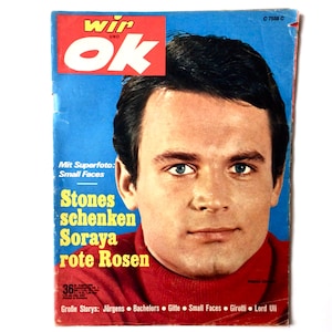 Vintage Music Magazine, OK 08/1966 James Bond, Rolling Stones, Small Faces, Johnny Halliday, Manfred Mann German Pop Magazine